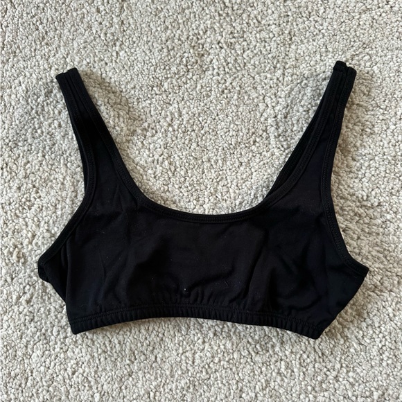 NEW MATE the Label Organic Bralette Black NWT - Picture 3 of 4